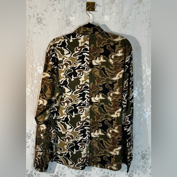 Rare Born Fly Fly Expeditions Men's Camouflage Button Down Shirt Men’s Large - Picture 4 of 4